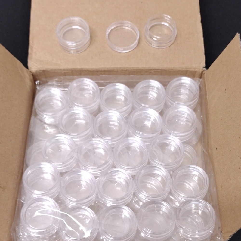 Transparent Plastic Storage Containers For Sampling 50 Pcs